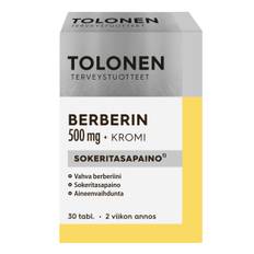 Dr. Tolonen Berberine 500 mg + Chromium - 30 tabl