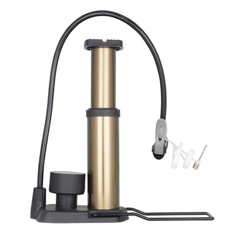 Mountain Bike Pump Bike Tire Pump High Pressure Portable Foot Inflator External Hose Pump for Bicycle and Mountain Bike