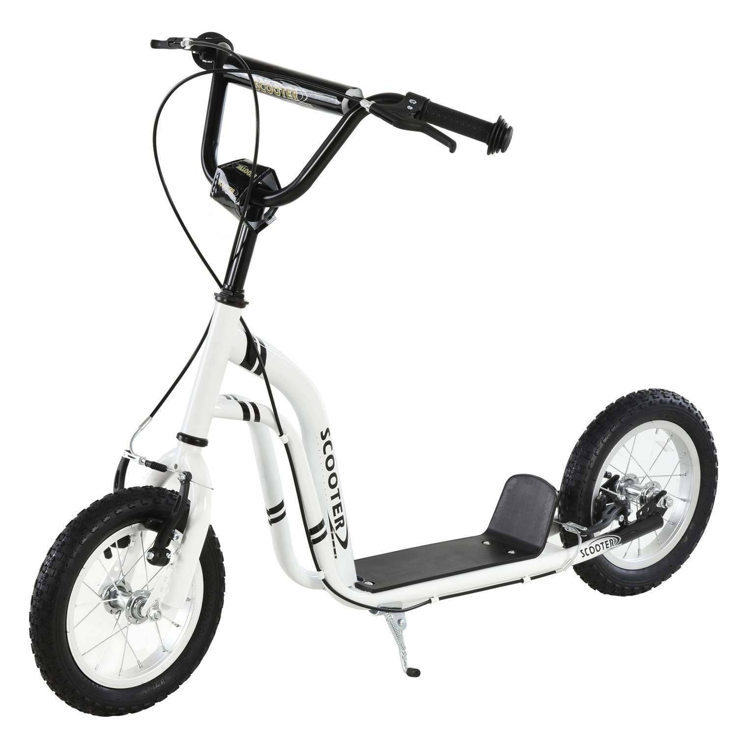 Hvid City Scooter til børn 5+ med 12 dæk