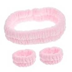 Beaupretty 1 Set Hårband Handledsband Bedårande Hårband Hudvänliga Hårband Elastiska Tvättarmband Härlig Tjej Pannband Tvätta Pannband Smidiga Hårband Ansikts Makeup Pannband