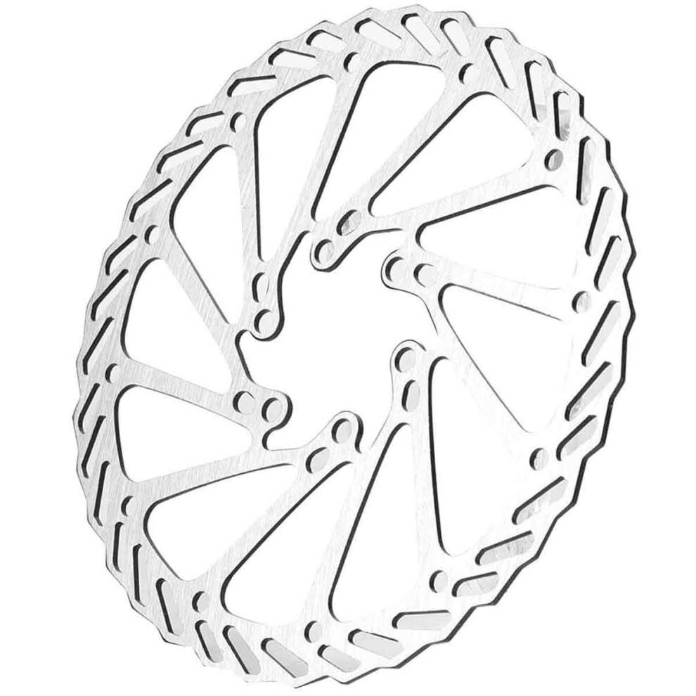 Letmonteret skivebremseskive i rustfrit stål, cykelbremseskive med 6 bolte, perfekt fladhed, varmeafledningsskive til bjergvej