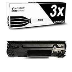 Eurotone toner 3X kompatibel med HP Laserjet P1503 P1504 P1505 P1506 ersätter CB436A 36A OfficePro Edition