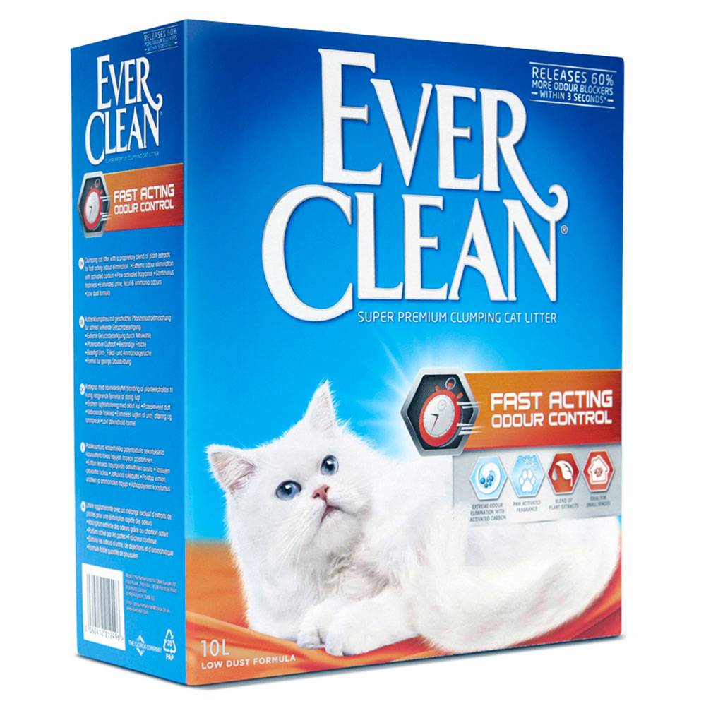 Ever Clean® Fast Acting Odour Control Clumping - Økonomipakke: 2 x 10 l