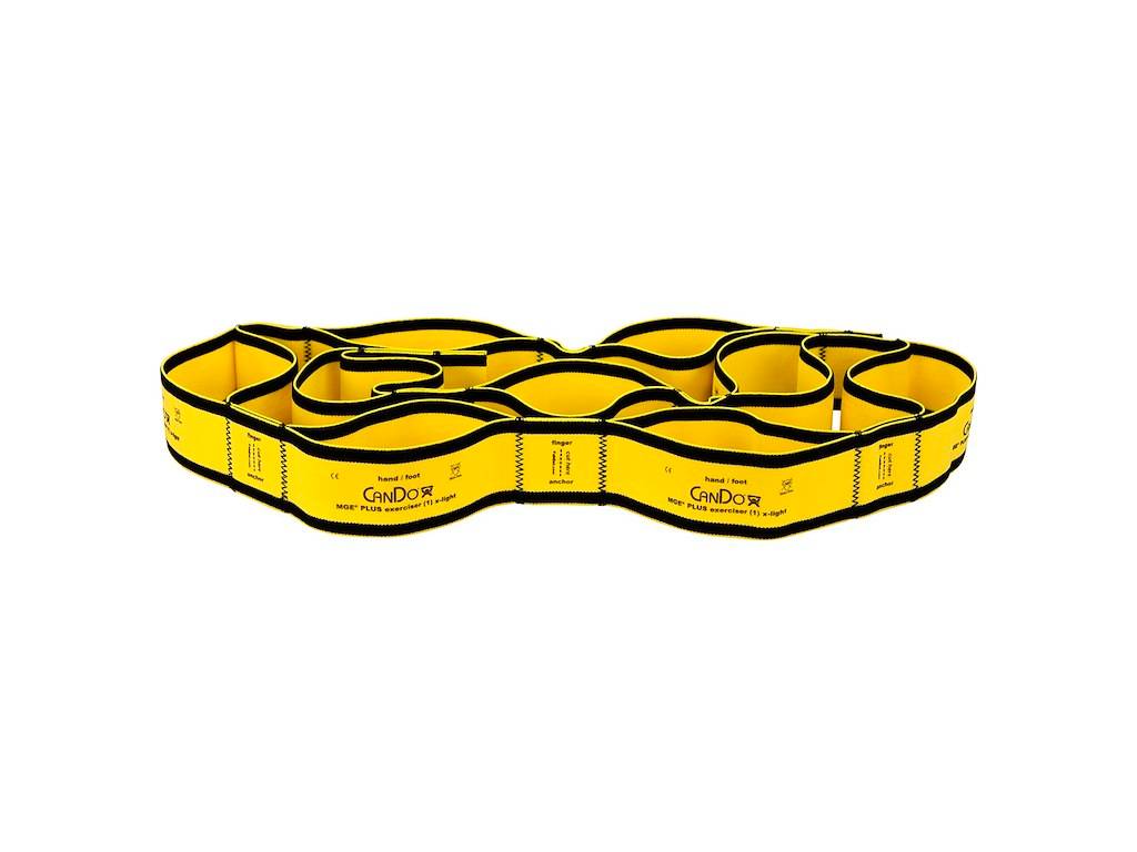 CanDo Multi-Grip Exerciser Plus Gul, 183 cm, 9 loopar,
