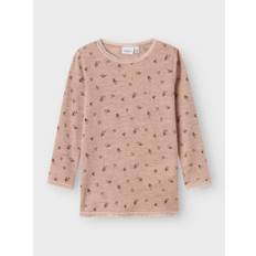 Name it MERINOULD TOP MED LANGE ÆRMER Shadow Gray - 110