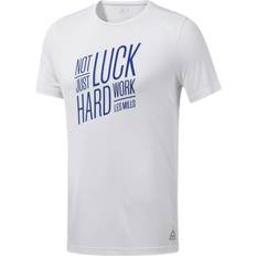 Les Mills Poly Graphic SS Tee White, Male, Kläder, T-shirt, Träning, Vit, M (M)