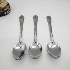 1-36 st/set rostfritt stål besticksked, gaffel, soppsked, kaffesked, fruktgaffel bestickset, engångssked för hemmet, skolan, studentbruk, skolmaterial - Silver (Ett paket,Paket med tolv,Tjugofyra förpackningar,Trettiosex förpackningar)