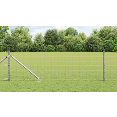 vidaXL Eurohegn med 13 pigge 0,4 x 50 m i galvaniseret stål