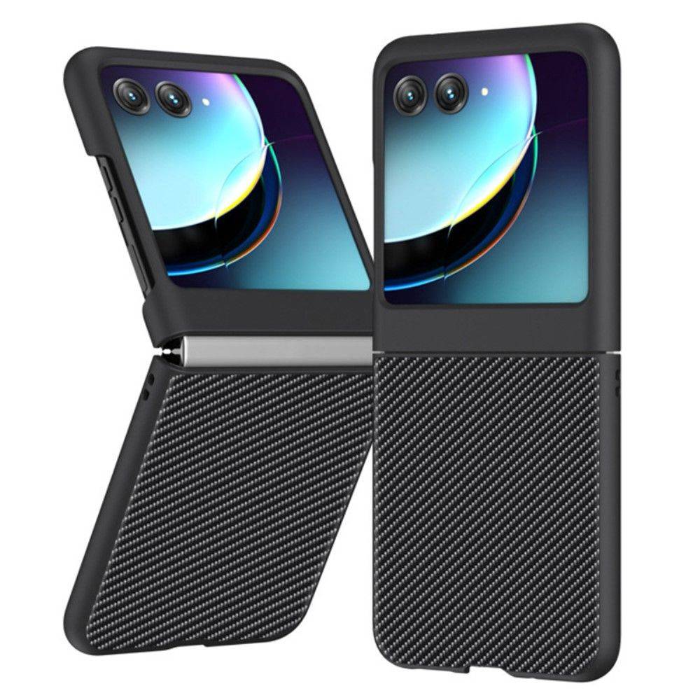 Motorola Razr 40 Ultra 5G - Slim Hårt skal - Borstad design - Svart