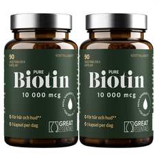 Great Essentials Pure Biotin 10000mcg Ekonomipack 2x90k
