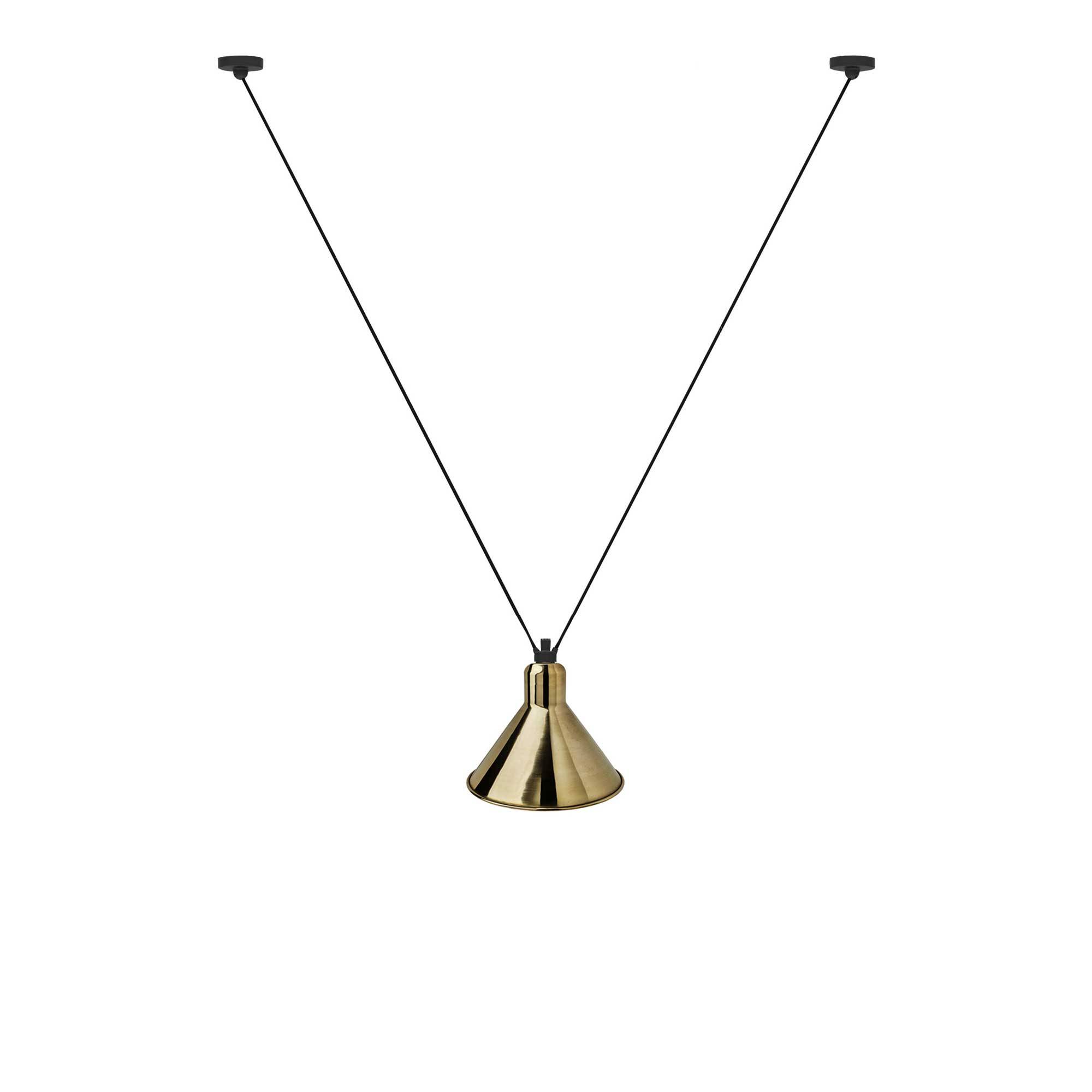 DCWéditions - Les Acrobates De Gras 323 L Conic Brass - Pendellampor - Bernard-Albin Gras - Guld