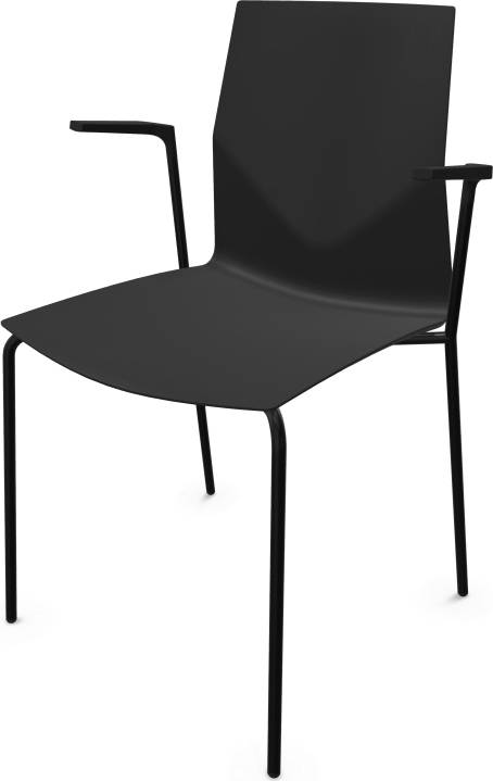 Four Design, Four Cast2 Four, armlæn, sort/sort