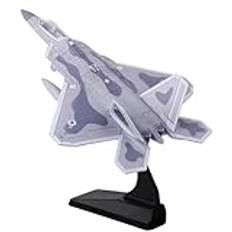 CHICHIYANG 1:100 F-22 flygplansmodell militär luftfart flygplan modell legering kämpe flygplan modell ljud och lätt dra tillbaka