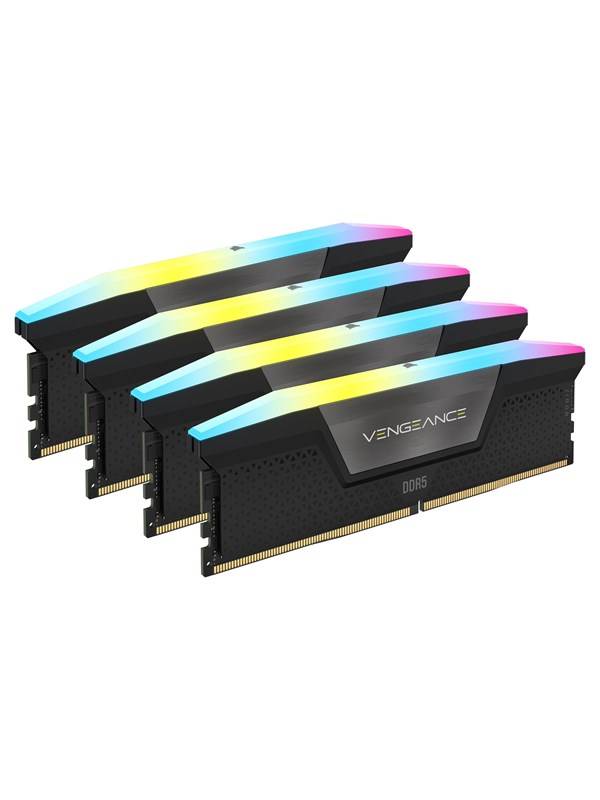 Corsair Vengeance RGB DDR5-6600 - 64GB - CL30 - Quad Channel (4 pcs) - Intel XMP - Svart med RGB