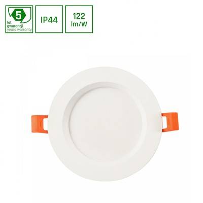18W DURE 3 MAX indbygningspanel, Ø19cm, 122lm/W, IP44, Ikke dæmpbar, DURE, 6000K
