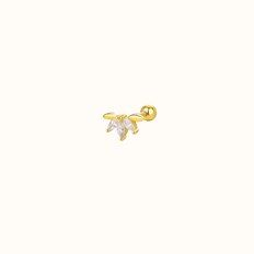 Single tiny zircon piercing