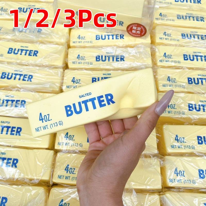 New Butter Stick Fidget Toys Squishy Elastic Cheese Stick Funny Decompression Stress Anxiety Relief Game Squeeze Prank Toy