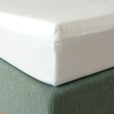 SOPIRE Superior plain satin faconlagen | Hvid | 180 x 200 x 30 cm