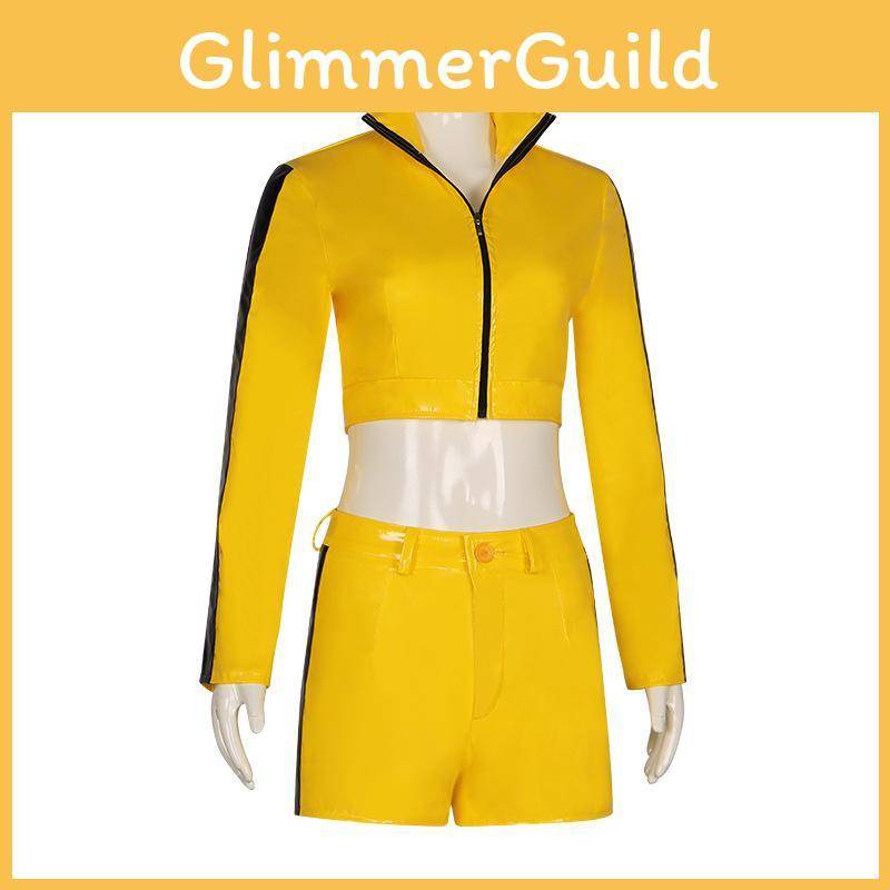 Bruden Gul Cosplay-dräkt Mördaren Bill-kostym För Kvinnors Spel Och Anime Rollspel cm