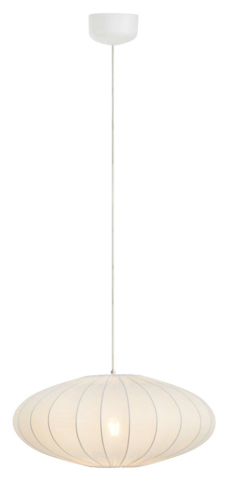 Solia Taklampa Vit Oval 50cm