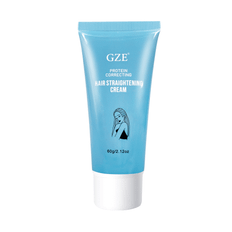 TEMU 3-pack Gze Protein Hair Straightening Cream, 60g/2.12oz Each, , Heat Protection, Moisturizing Formula For Normal Hair, Sleek Straight Locks