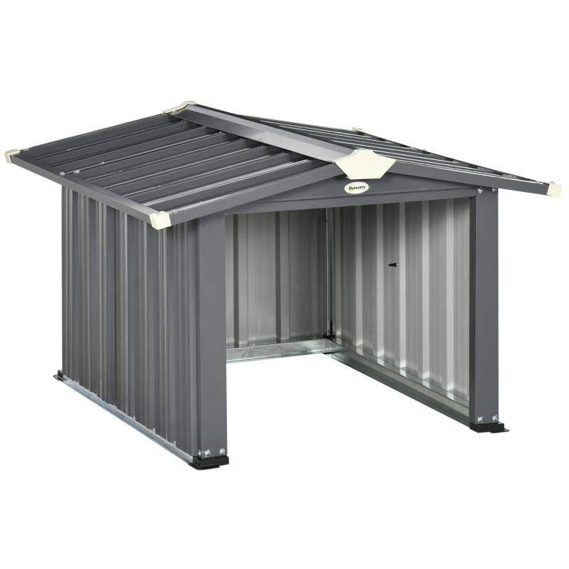 Garage för robotgräsklippare, skydd mot regn och sol