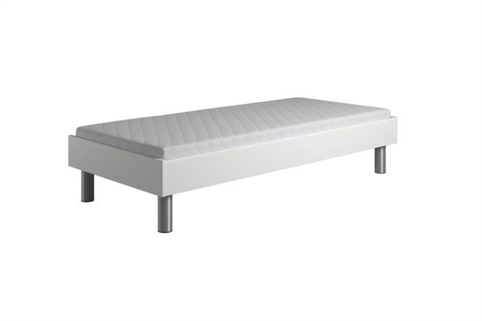 Kaagaard 380 sengeramme - Hvid - 70x210 cm. med stålben