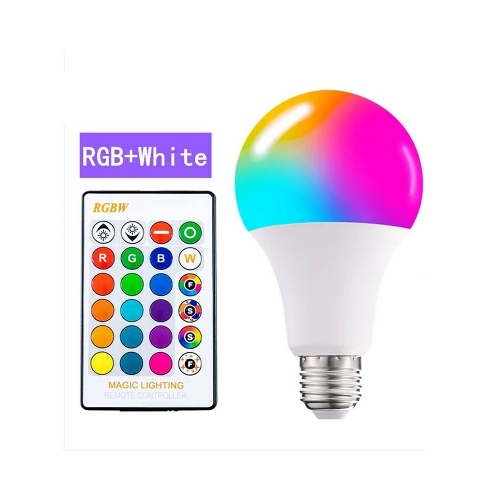 Color Changing Light Bulb with Remote 16 Color Multicolor RGBW Flood Light 20W E27 Dimmable LED Light Bulb