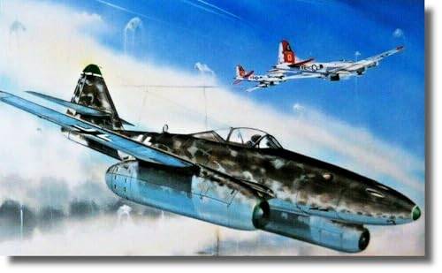 SEMAR 1/72 German Messerschmitt Me262A Schwalbe Fighter Plane Plastic Model Kit SME72864