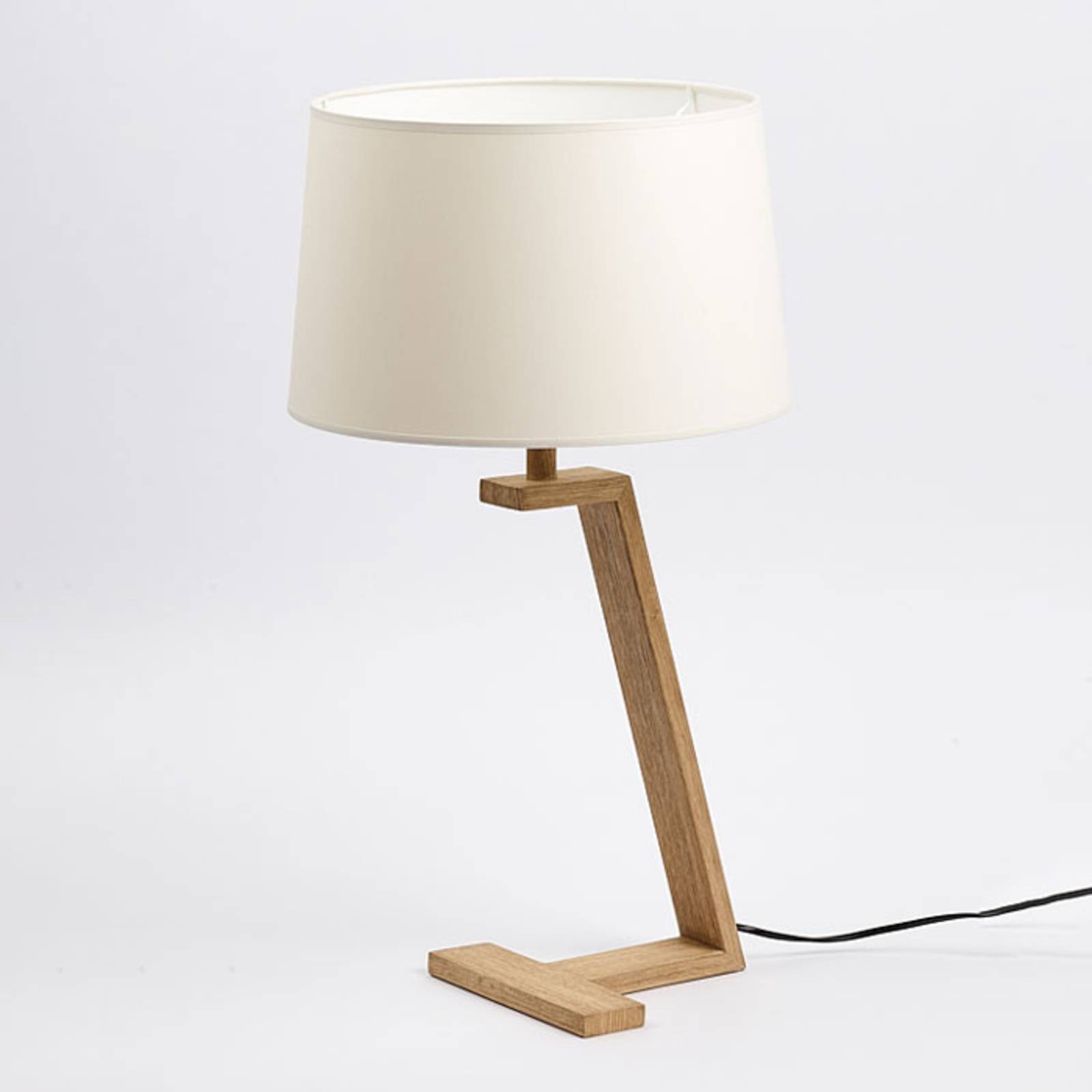 Aluminor Bordslampa Memphis LT, Vitt / opal, Vardagsrum / matsal, Trä, Modern, Bordslampa