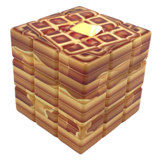 Calvin's Puzzle Yummy Waffle 3x3 Cube - Novelty Food Cube - Professorterning