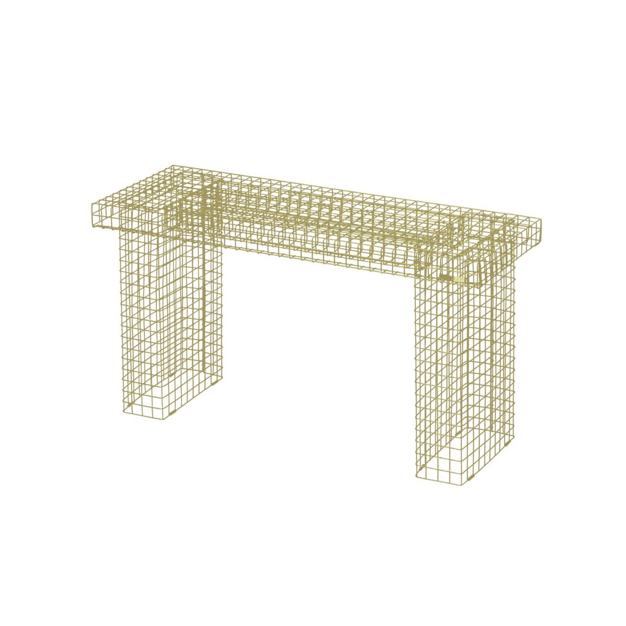 Kalager Wire Bænk - Grøn Beige