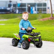 Mini Elektrisk ATV Børn Elektrisk ATV Barnevogn Forlygte Børnebil Børnemotorcykel Elektrisk ATV til 18-36 Måneder Børn Grøn