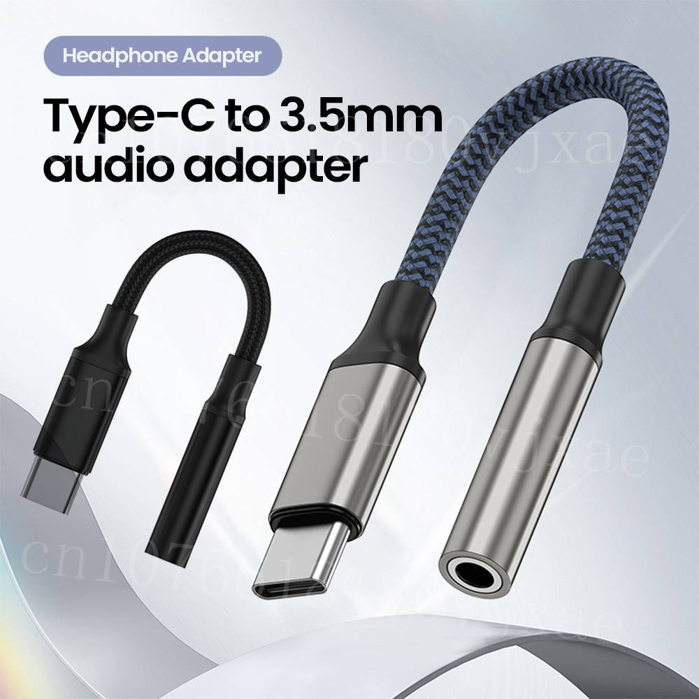 USB C to 3.5mm Headphones AUX Audio Cable USB Type C Male TO 3.5 Jack Earphone Adapter For Samsung iPhone 15 16 USB C Adapter