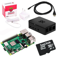 Raspberry Pi 4 8GB RAM: Raspberry pi4 4GB + 32GB SD Card + power adapter