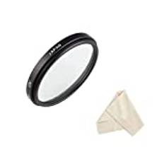 Basics Kameralins UV-filter 67 mm ultratunt ultraviolett filter för Sony Alpha A6100, A6300, A6400, A6500, A6600 kamera med Sony E 70-350 mm f/4,5-6,3 G OSS-objektiv