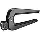 WINGO Universell capo för 6 och 12 strängar, folk, akustiska och klassiska gitarrer i alla storlekar, svart