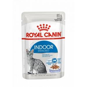 Royal Canin Indoor Sterilised vådfoder til katte (i gelé) 4 bokse (48 x 85 g)