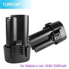 Turpow 3000 mah uppladdningsbart batteri f&#xF6;r makita bl1013 bl1014 bl 1013 bl 1014 lct 203w 194550-6 194551-4 10.8v li-ion batteri - 1 st