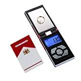 0,01 g precisions-fickvåg, 200 g digital våg USB-laddningsfunktion, LCD-display, bärbar, för smycken, kaffe