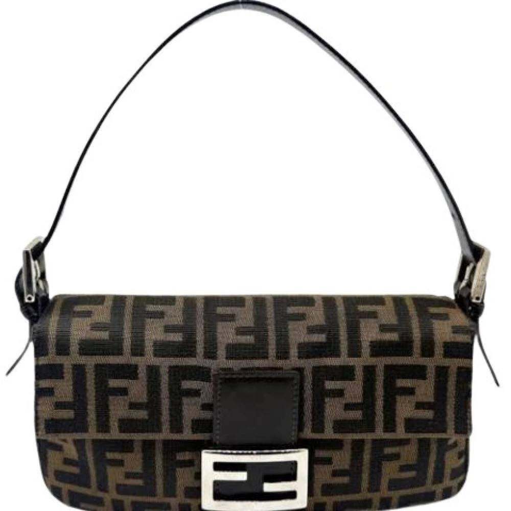 Fendi Vintage Pre-owned Vintage Skuldertaske - Vintage - Dame - Brun - ONE SIZE - Uld