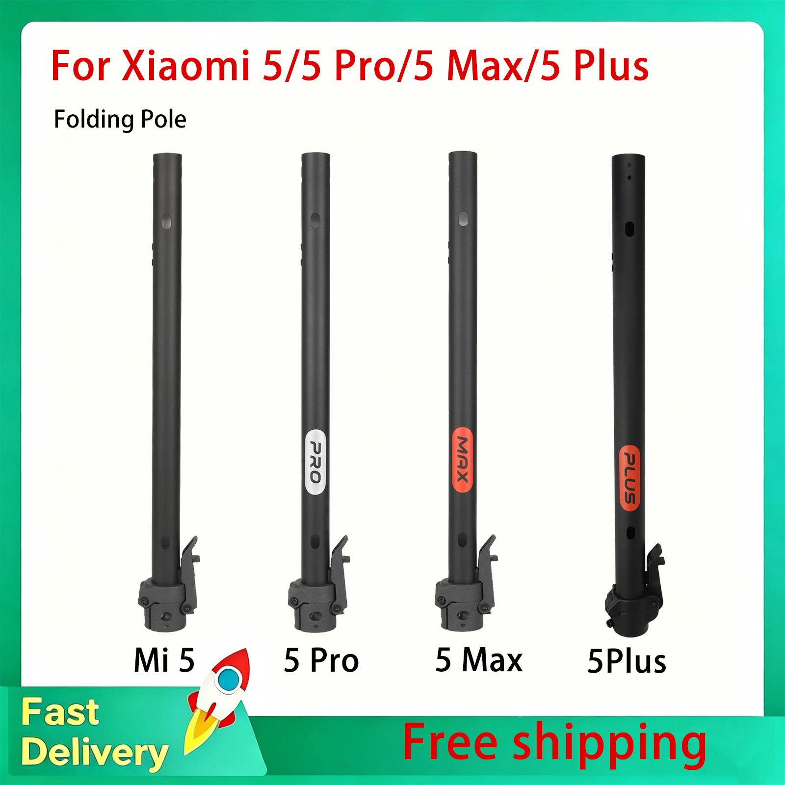 Electric Scooter Original Folding Pole Pole Base For Xiaomi 5/5 Pro/5 Max/5 Plus Heavy-Duty Steering Column Assembly Accessories