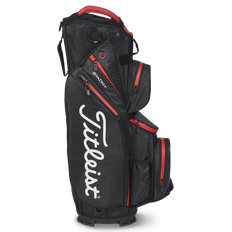 Titleist Cart 14 StaDry Cart Bag - Black/Black/Red