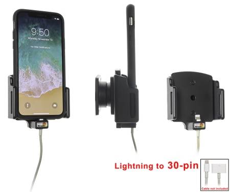 Brodit Hållare för Kabelanslutning, Apple iPhone 11/X/XR/Xs