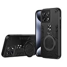 Telefonmode Compatible with Xiaomi Poco X6 Pro Case Shockproof Magnetic Kickstand Hard Cover Shockproof Dustproof Drop Proof Military Grade Protective Cover Compatible with Xiaomi Poco X6 Pro Telefonf