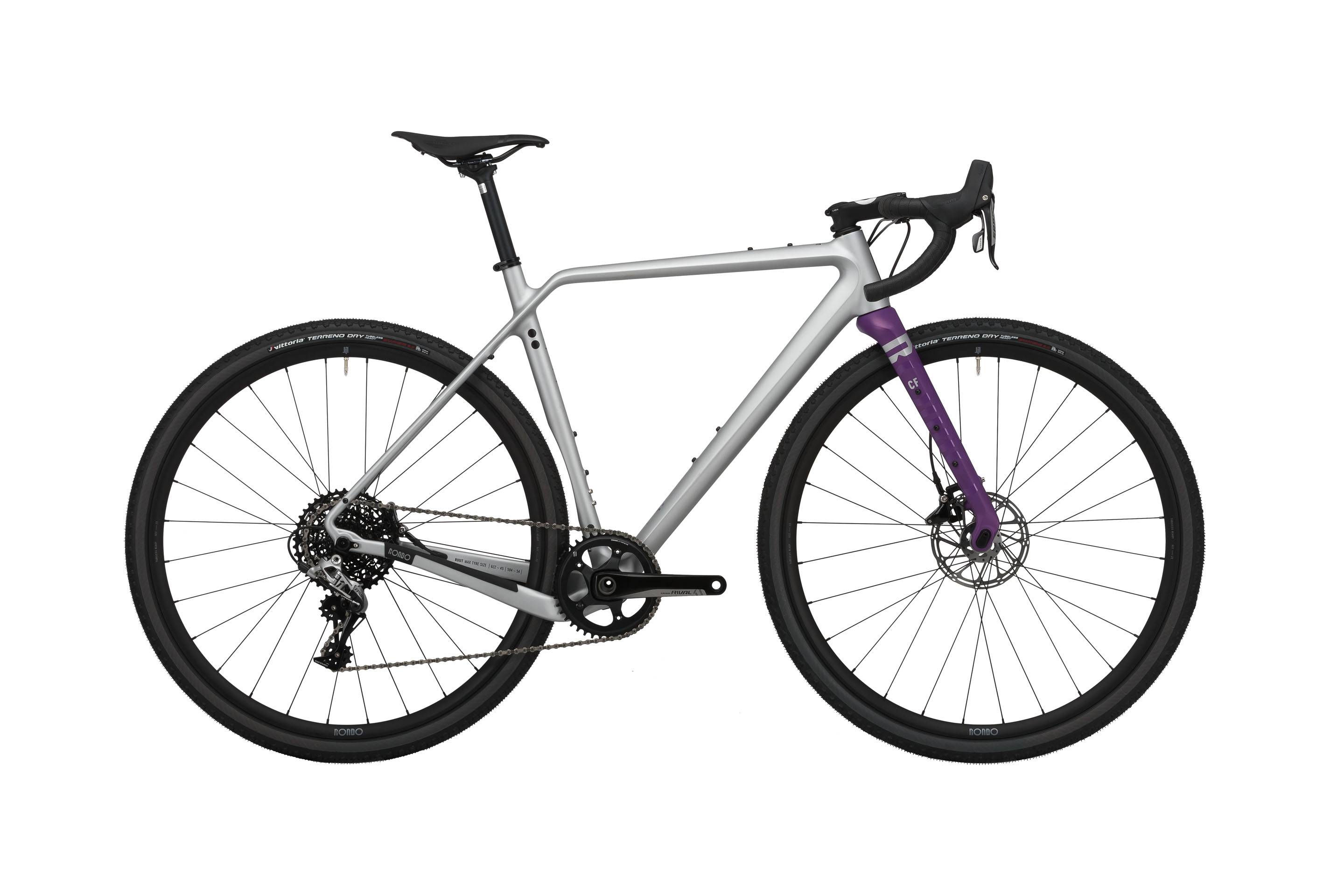 Rondo Ruut CF2 | Gravelbike | Gray / Black / Purple | Silver / Lila
