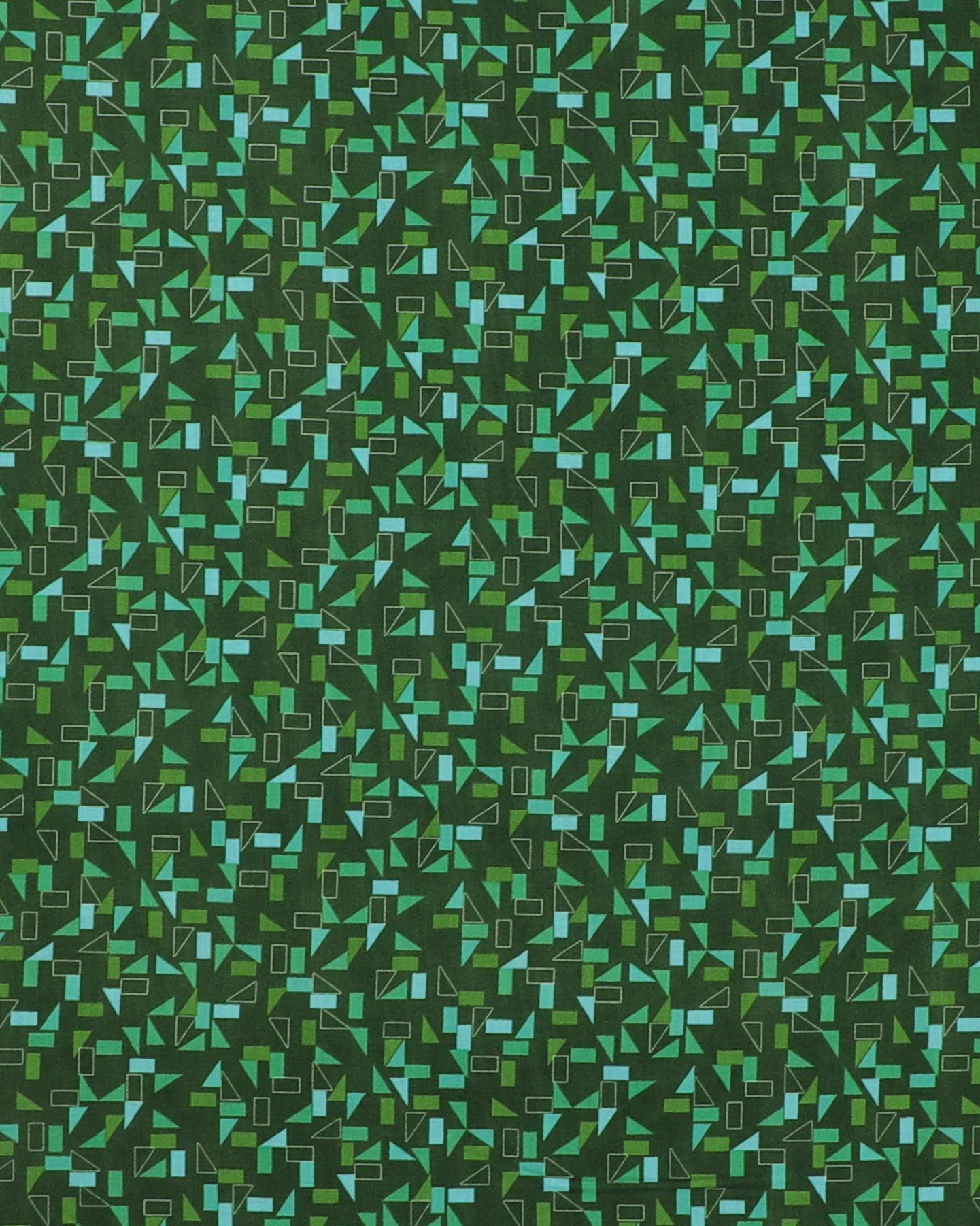Grønt mønster - Patchwork - 100% Bomuld
