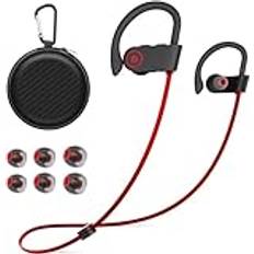 NUASI Hörlurar Bluetooth Sport, Trådlösa Hörlurar Bluetooth, In Ear Hörlurar Trådlösa, IPX7 Vattentät, 16 Timmars Uppspelningstid, Bluetooth Hörlurar perfekt för Sport Och Träning