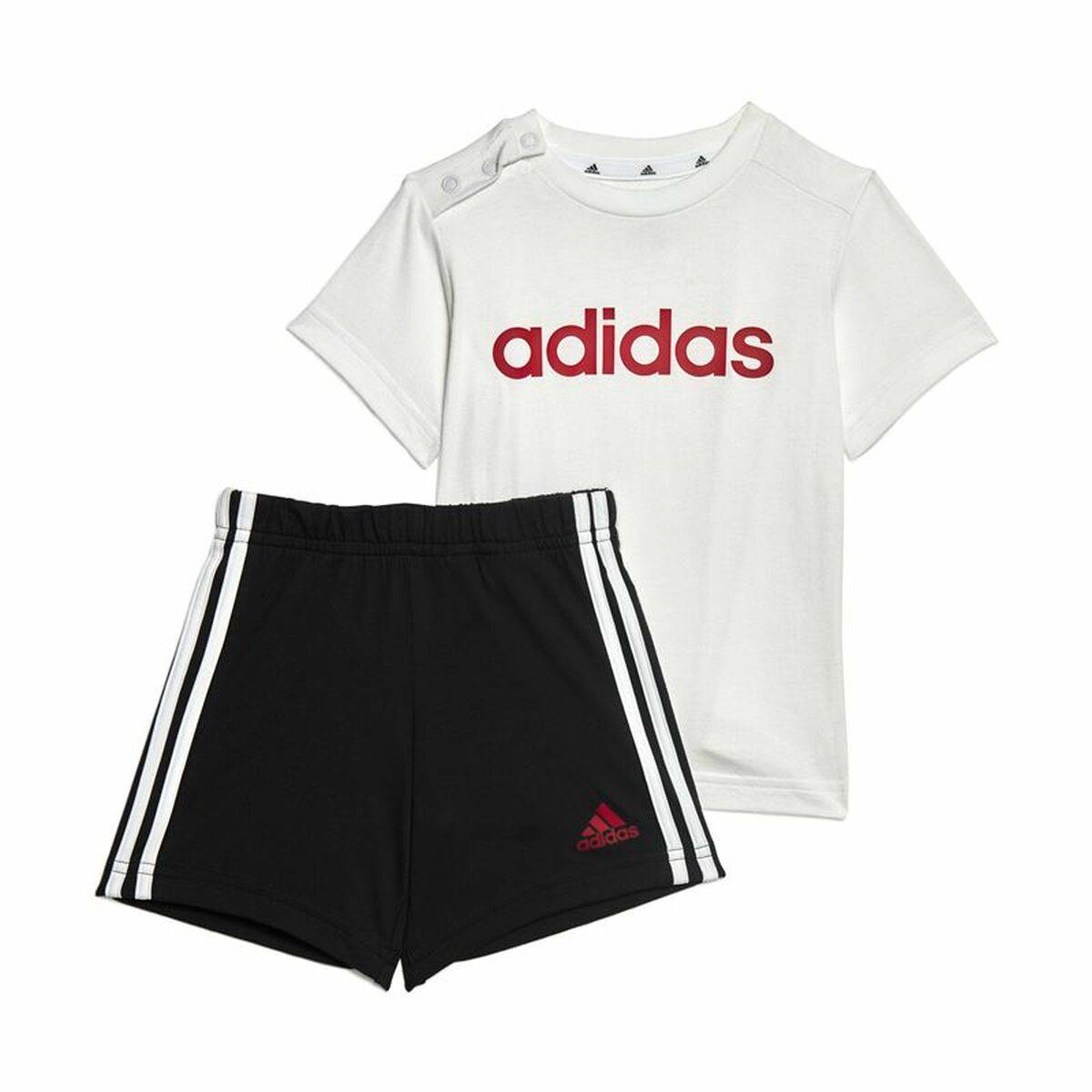 Sportstøj til Baby Adidas Lineage Hvid 0-3 MÃ¥neder