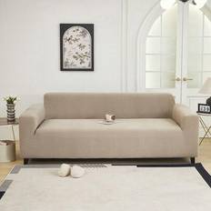 1PC Jacquard Sofa Cover, Living Room Short Plush Sofa Cover, Pet Elastic Sofa Cover, Home Decoration - Camel - Single Seat,2 Seater,3 Seater,4 Seater